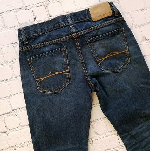 Aeropostale Relaxed Dark Designer Jeans Sz 29x32 - Picture 2 of 8